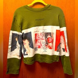 Zara printed sweatshirt